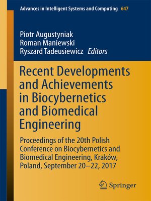 cover image of Recent Developments and Achievements in Biocybernetics and Biomedical Engineering